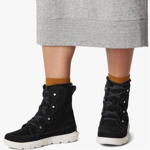 Sorel Explorer Next Joan 100g Waterproof Boots Black Size 7.5 NWT